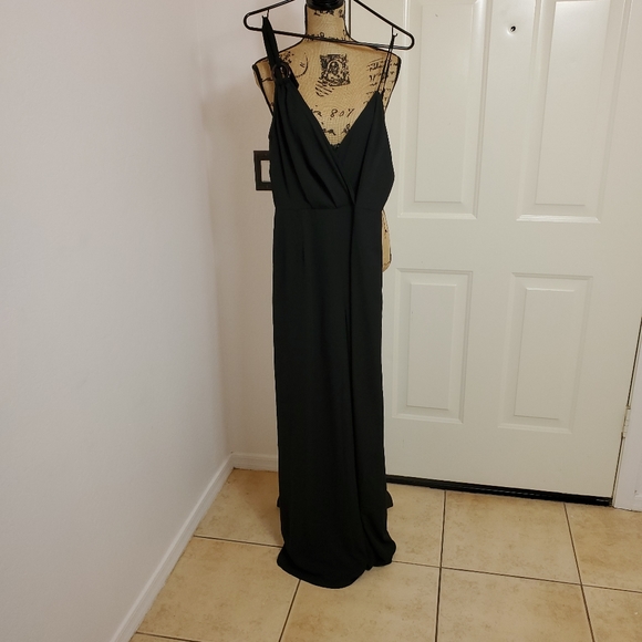 Lulu's Boardwalk Breeze Black Sleeveless Wide-Leg Jumpsuit - Picture 2 of 12